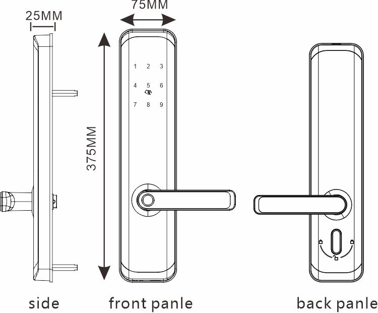 P7020 smart lock appearance